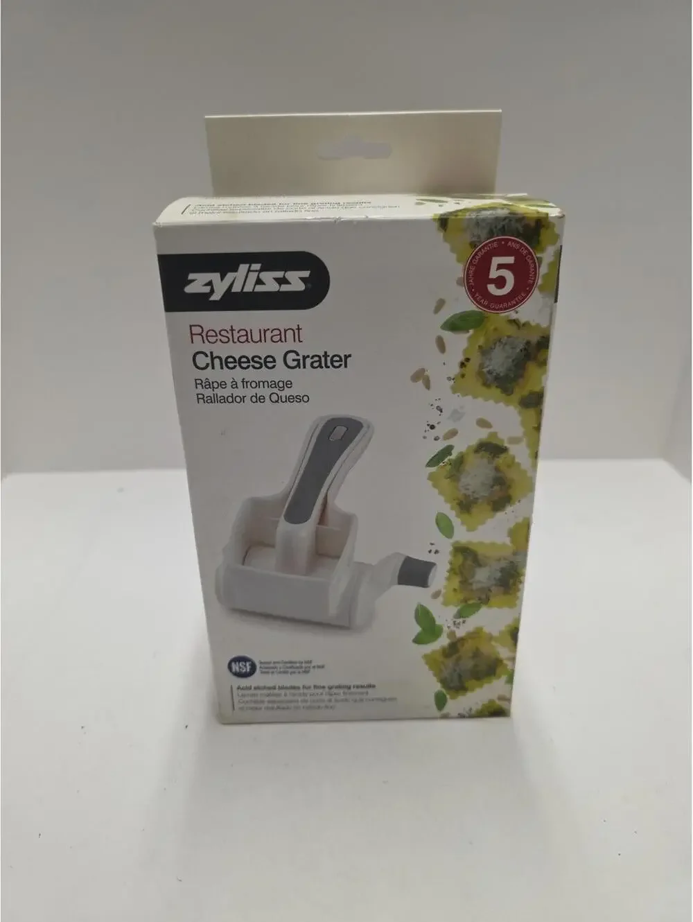 Zyliss Classic Rotary Cheese Grater - NSF Restaurant Certified Handheld Grater -
